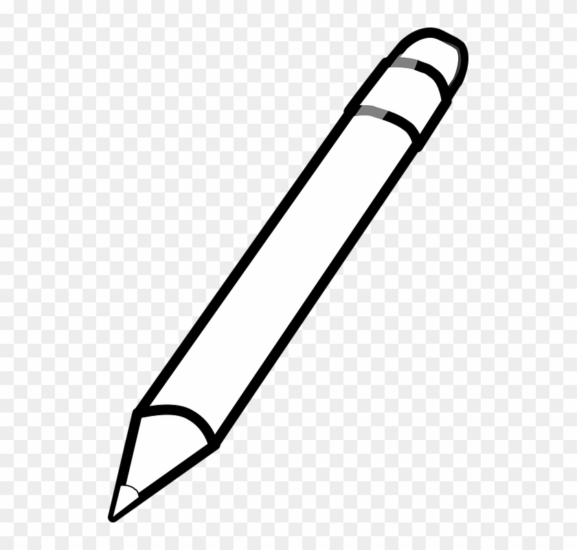 Horizontal pencil clipart black and white