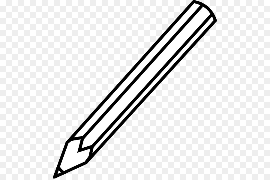 pencil clipart black and white transparent background