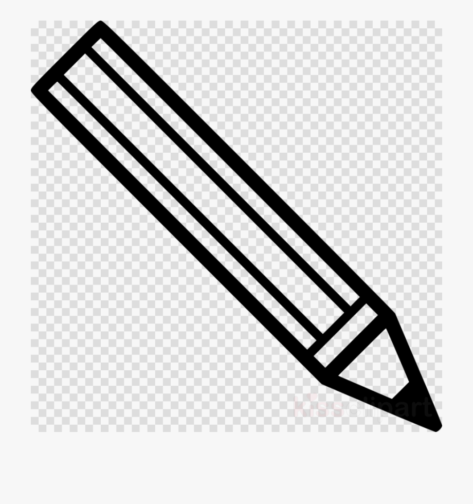 pencil clipart black and white transparent background