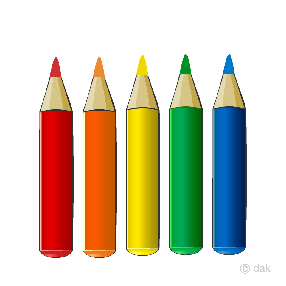 Colored Pencils Clipart Free Picture