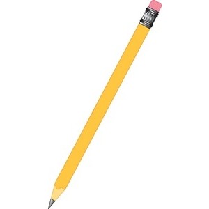 Long pencil clipart