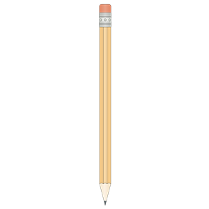 Simple pencil clipart.