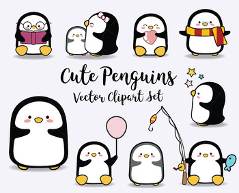 Penguin clipart cute.