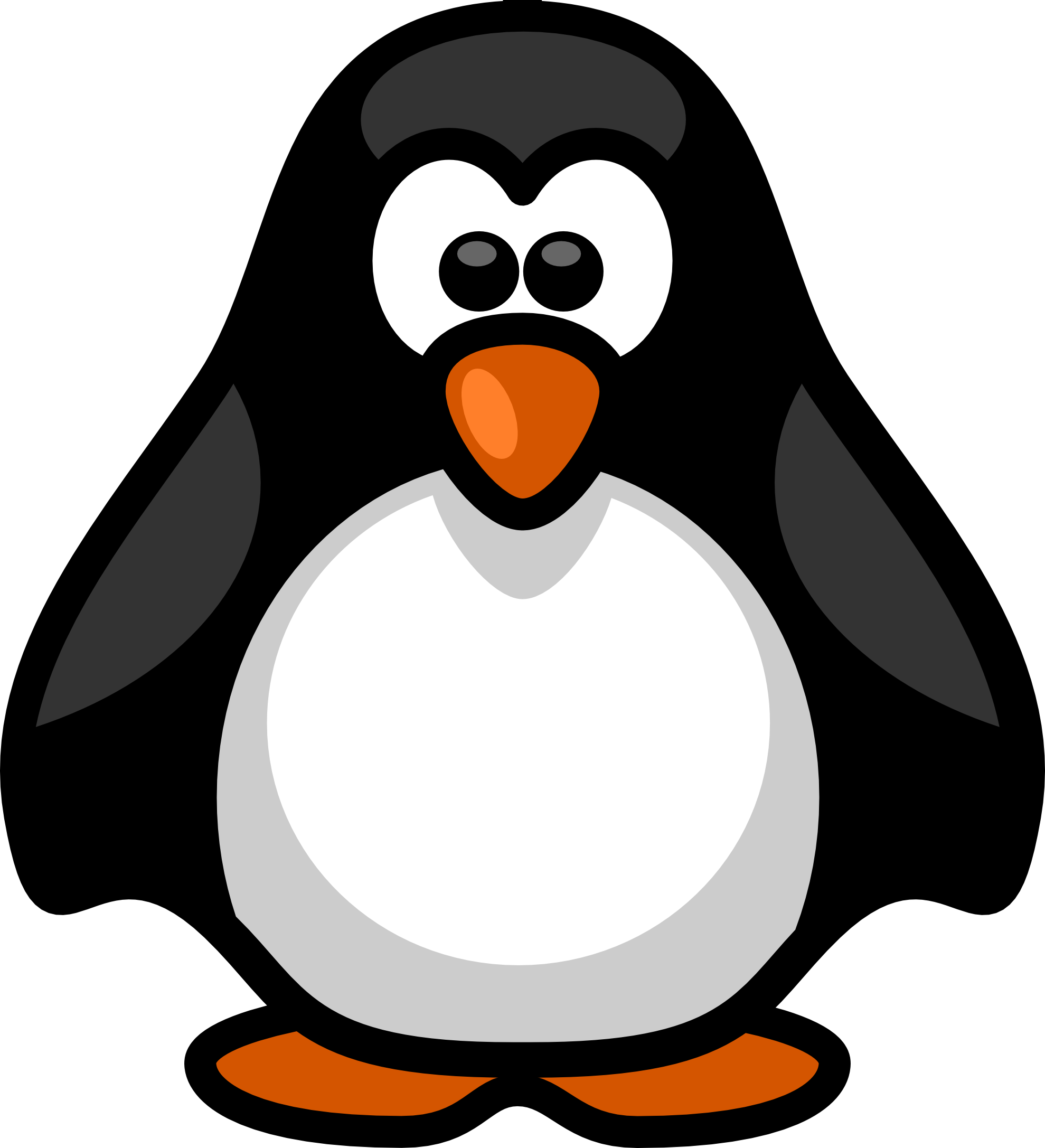 Penguin Clip Art Black And White