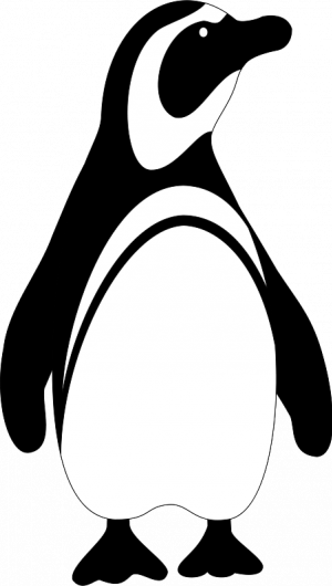 Penguin black and white free penguin clip art