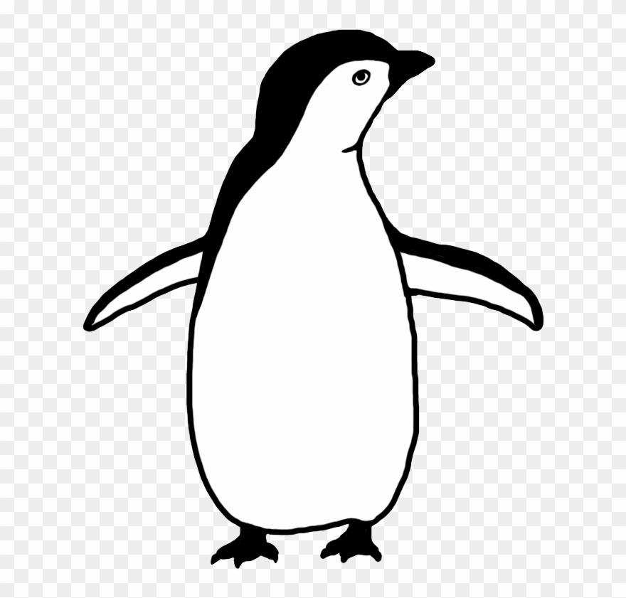 Penguin silhouette penguin.