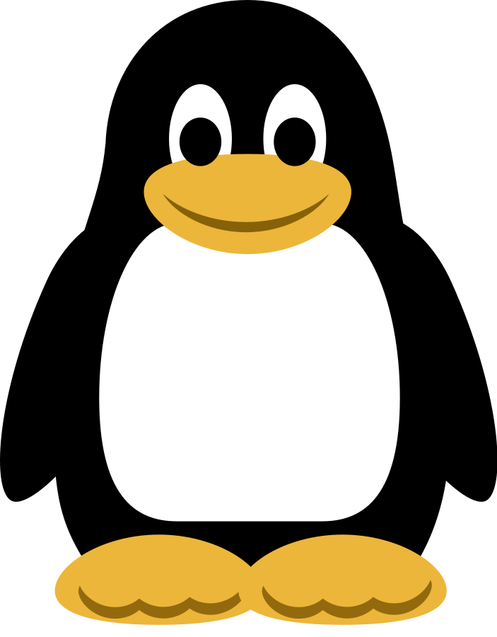 penguin clipart black