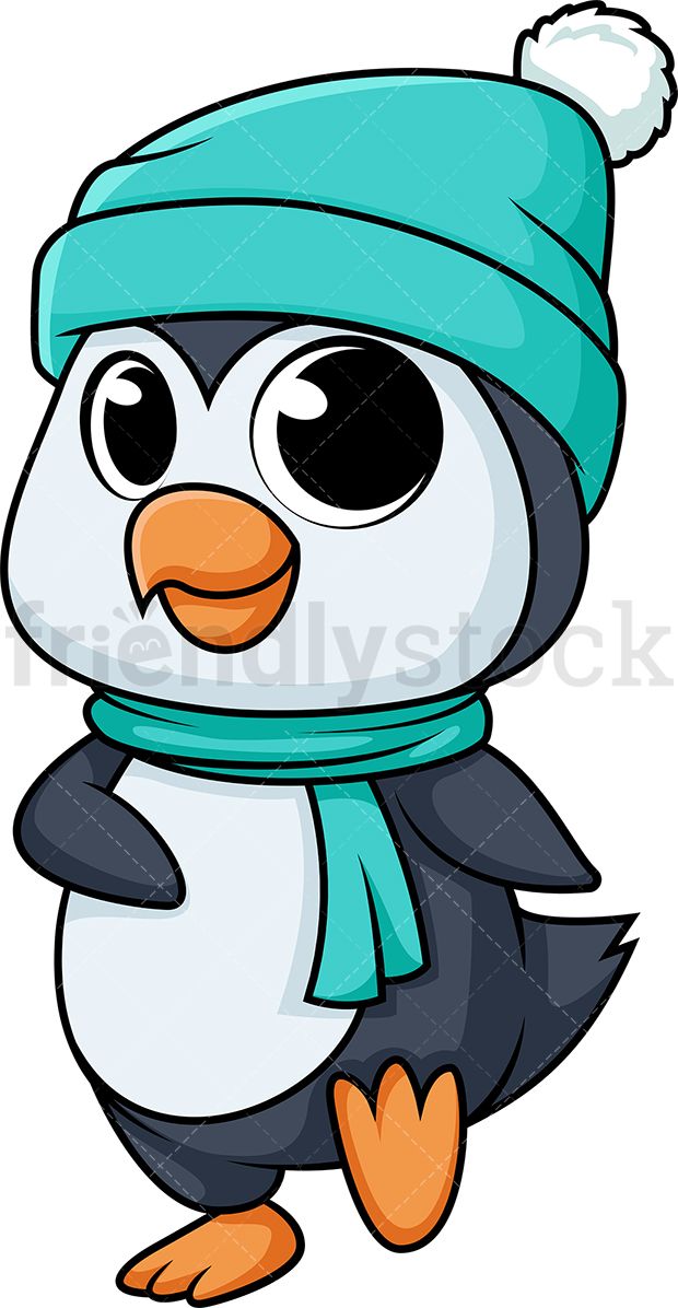 Cute penguin the.