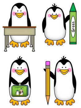 Penguins clip art.