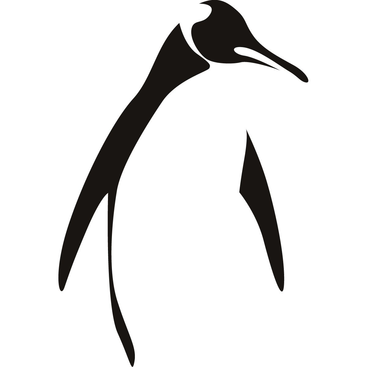 Penguin silhouette clip.
