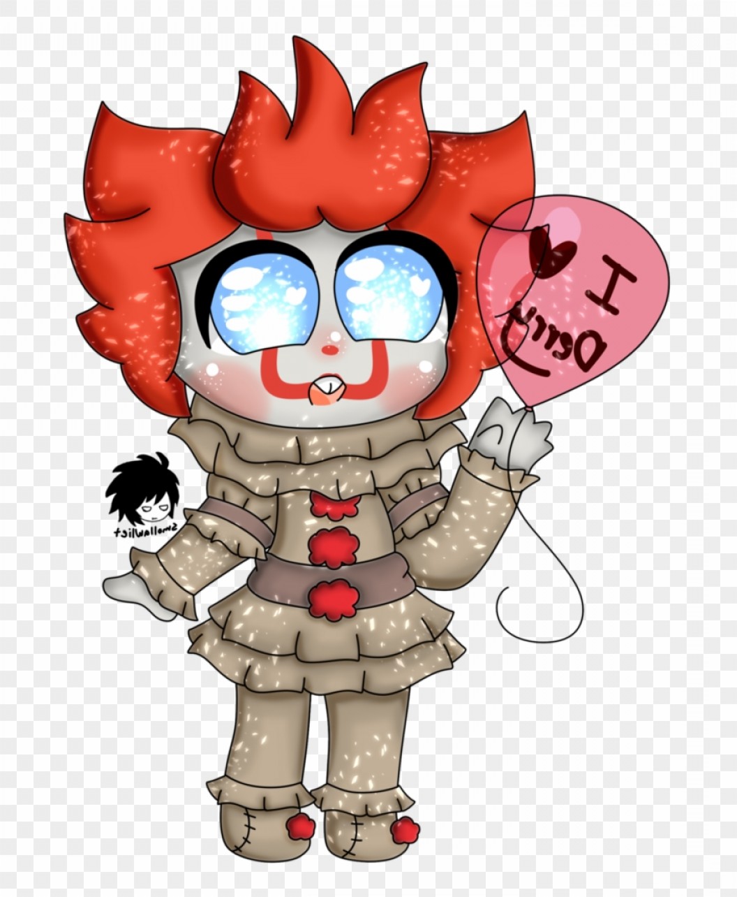 Irrmxjvector Black And White Library Chibi Pennywise By