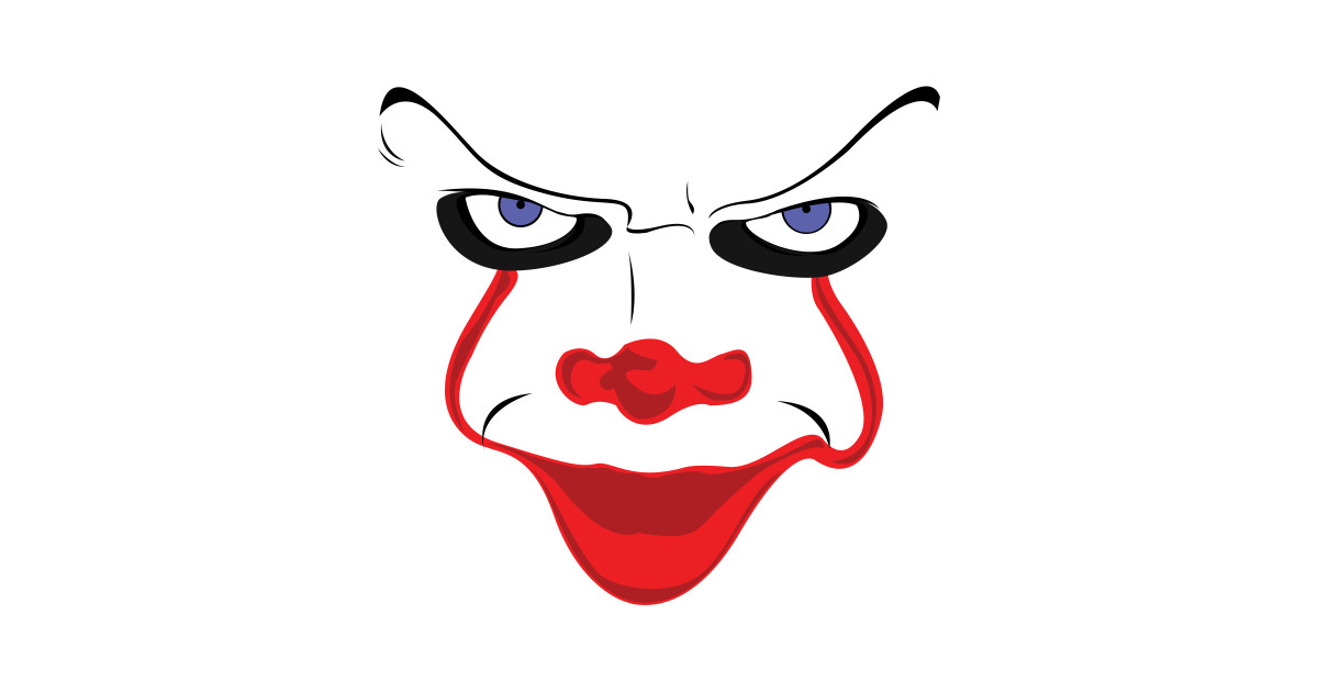 Pennywise scary face.
