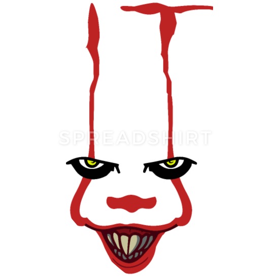Clown face pennywise.