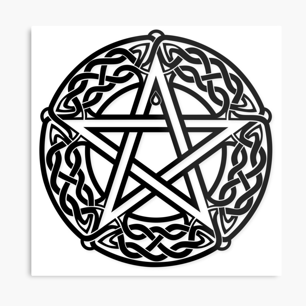 Celtic pentagram pentacle.