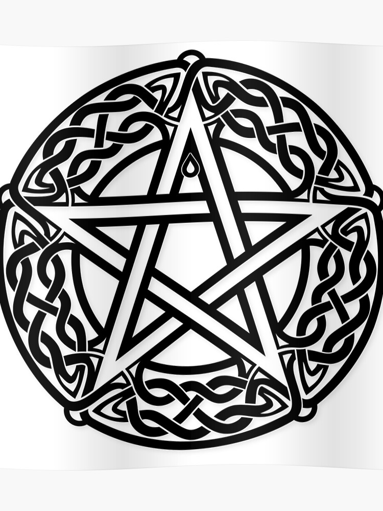 Celtic pentagram pentacle.