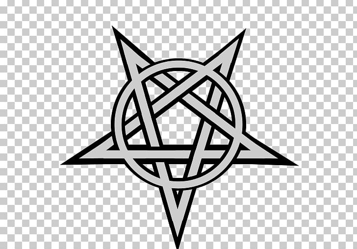 Pentagram symbol paper.