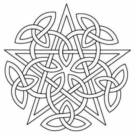 Coloring page wicca.