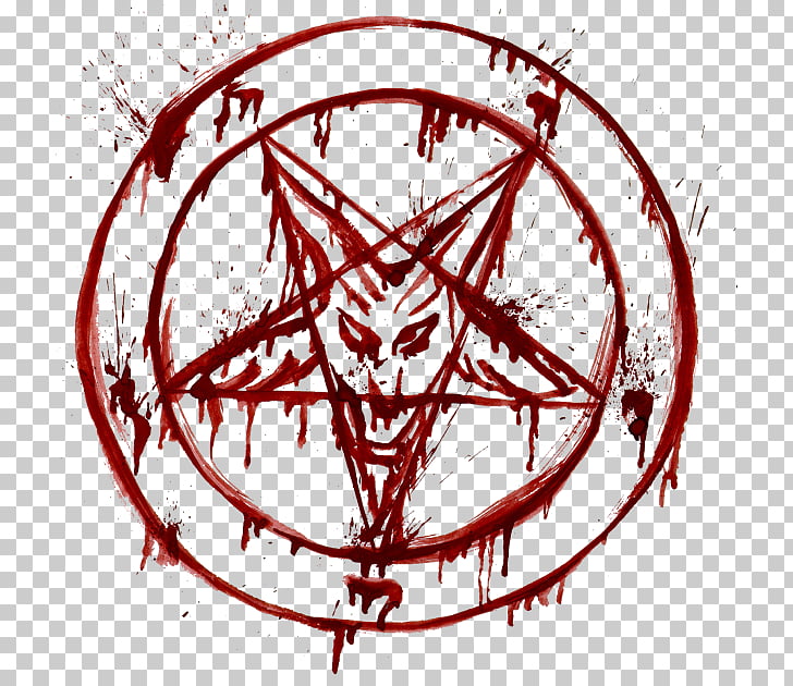 Sigil of Baphomet Lucifer Pentagram, hand drawn stars PNG