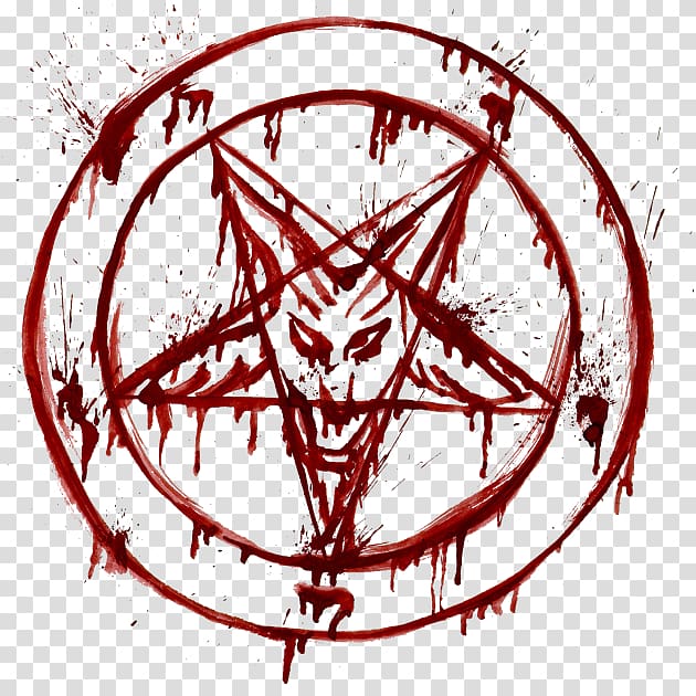 Sigil of Baphomet Lucifer Pentagram, hand drawn stars