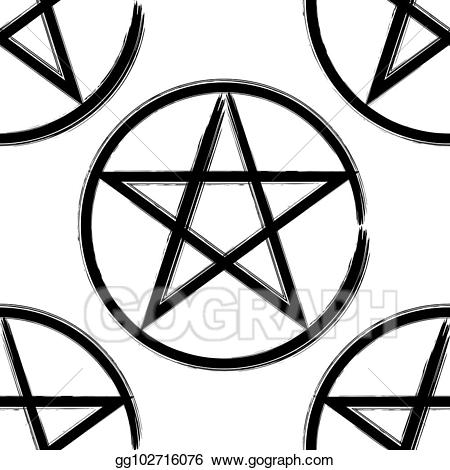 Vector stock pentagram.