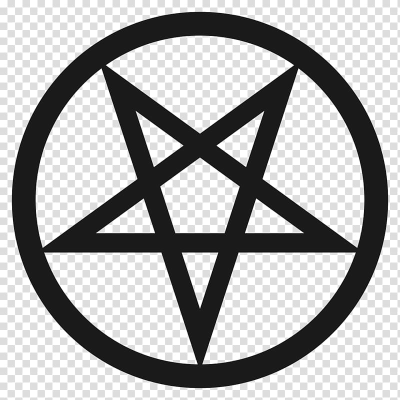 Pentagram illustration, Pentagram Pentacle Satanism Symbol