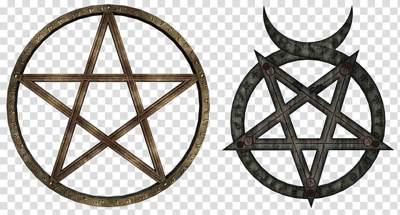 UNRESTRICTED Pentacles, two pentagram illustration