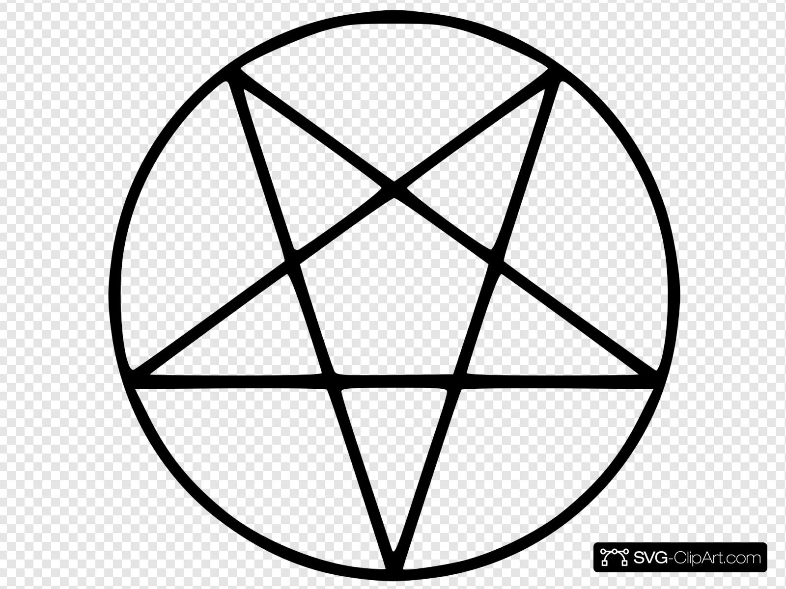pentagram clipart outline
