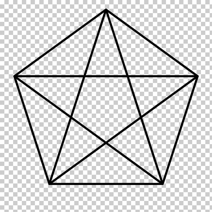 The Pentagon Pentagram Symbol Regular polygon, golden five