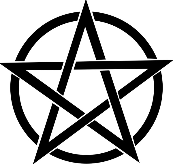 Pentagram free vector.