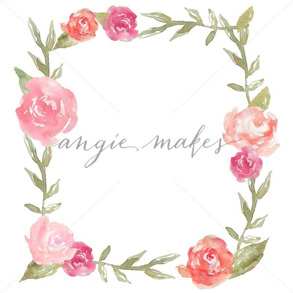 Watercolor peony clipart.