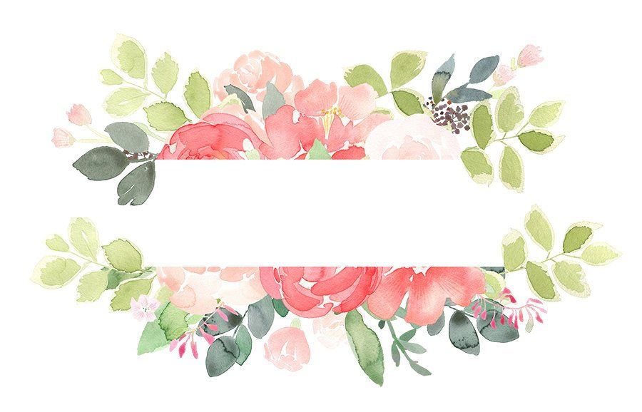 Peony Clipart Floral Frames