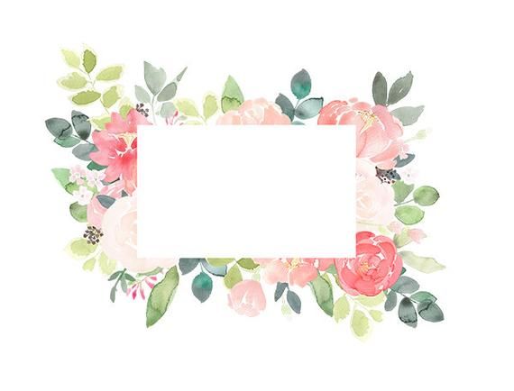 Peony Clipart Floral Frames