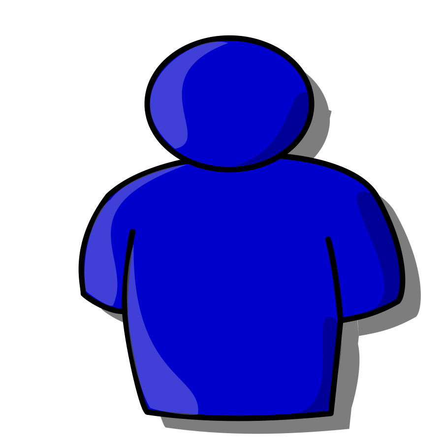 Abstract person clipart.