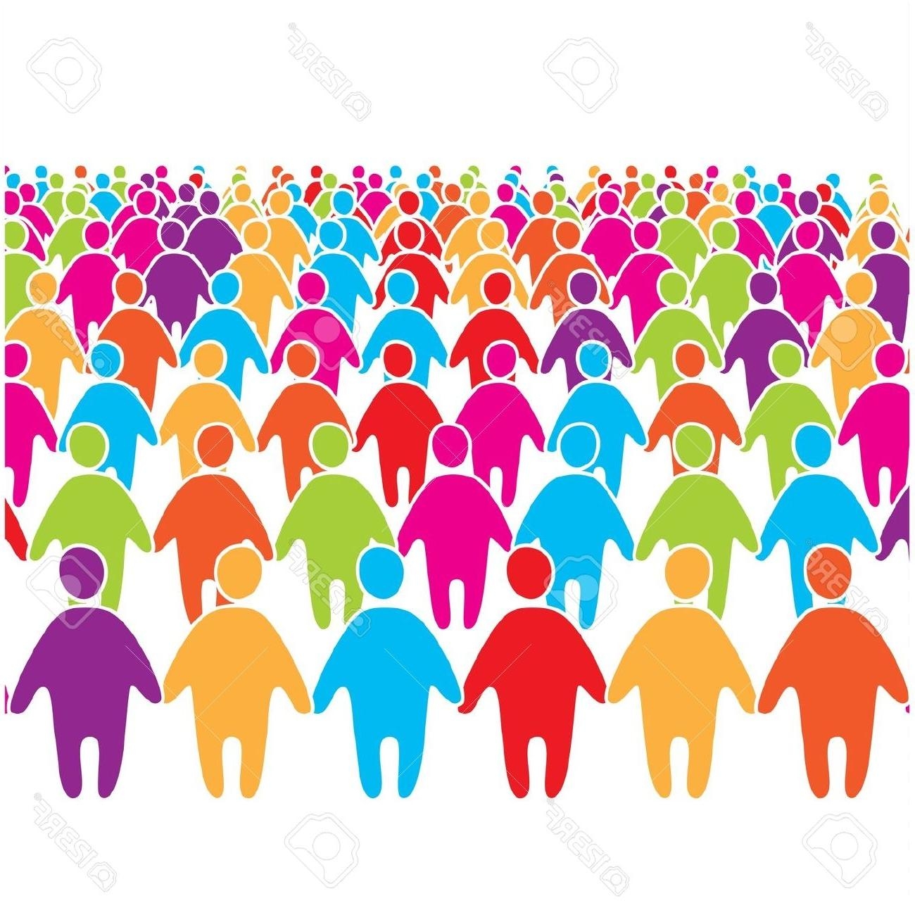 Crowd of people clipart Elegant Crowd clipart large crowd