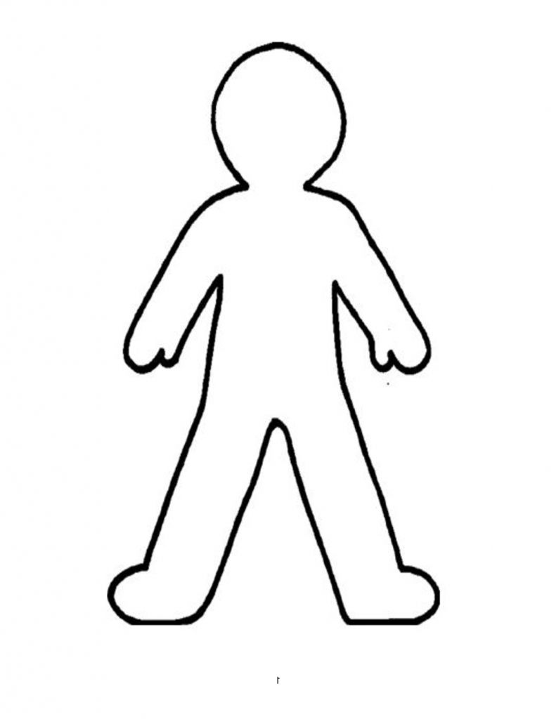 Outline Drawing Of A Person