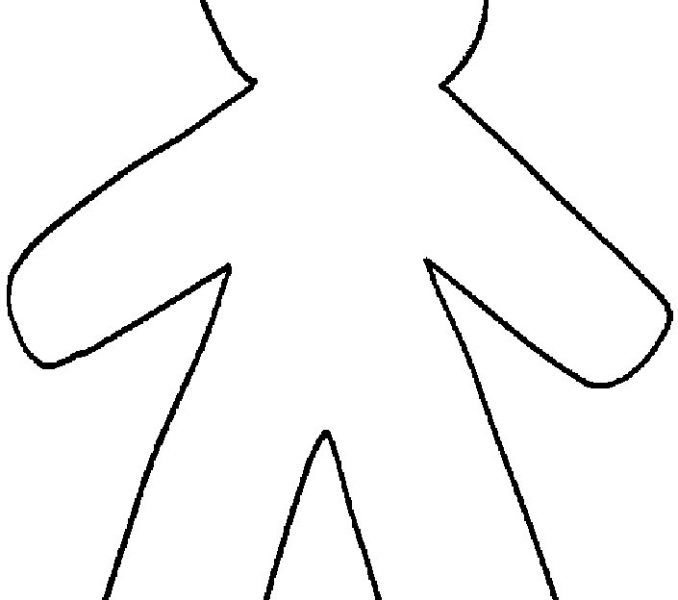 Person outline clipart.