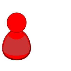 Person icon red.