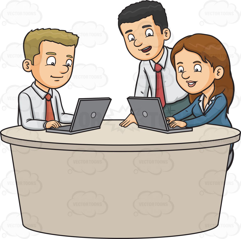 People working clipart.