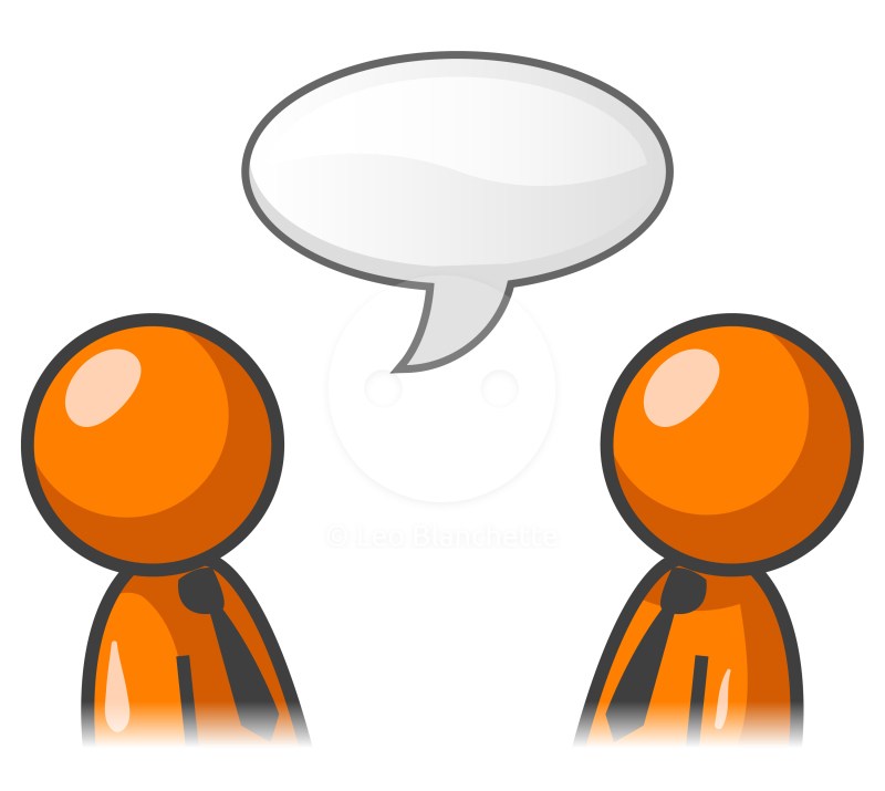 Talking people clipart.