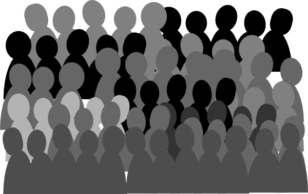 Audience clipart crowded person, Audience crowded person