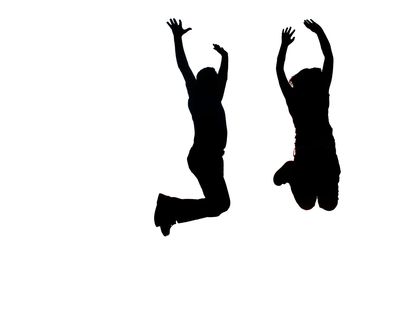 Person jumping clipart.