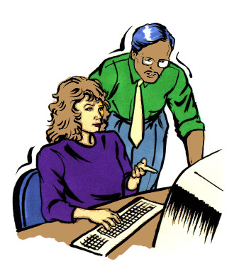 Person working clipart.