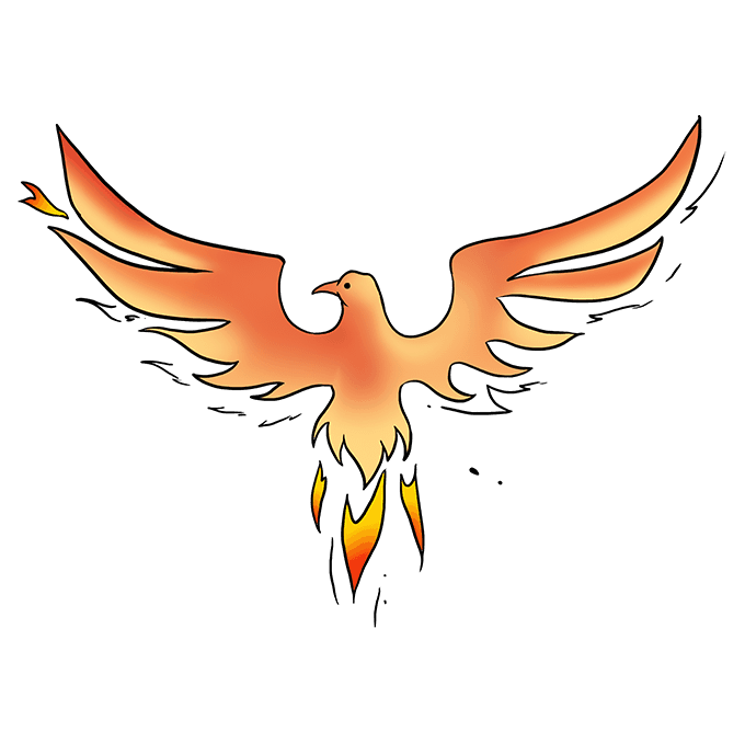 phoenix clipart easy