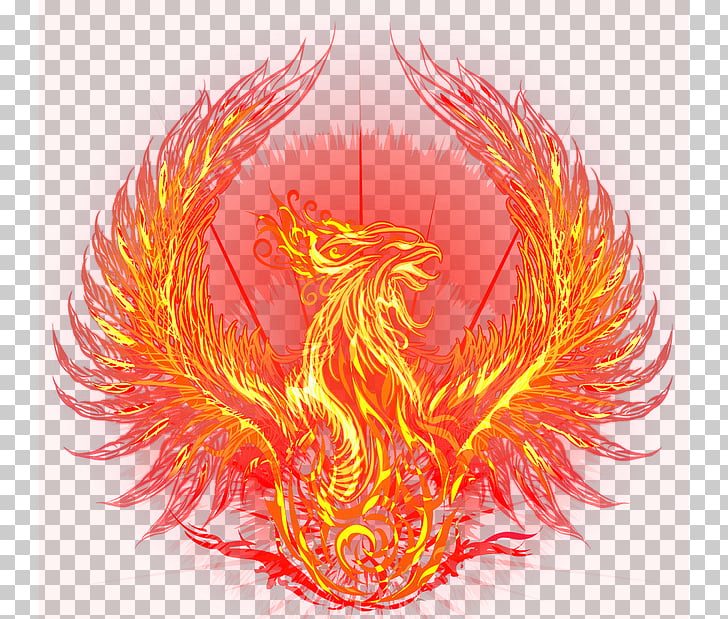 Fenghuang Flame Fire, flaming Phenix, fire phoenix graphic
