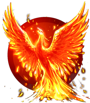 Real phoenix bird.