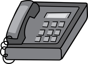 Desk Phone Clipart Image