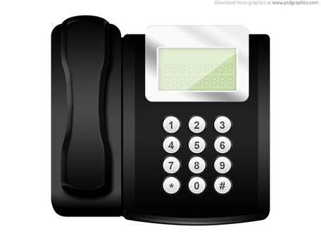 Free Modern office telephone icon