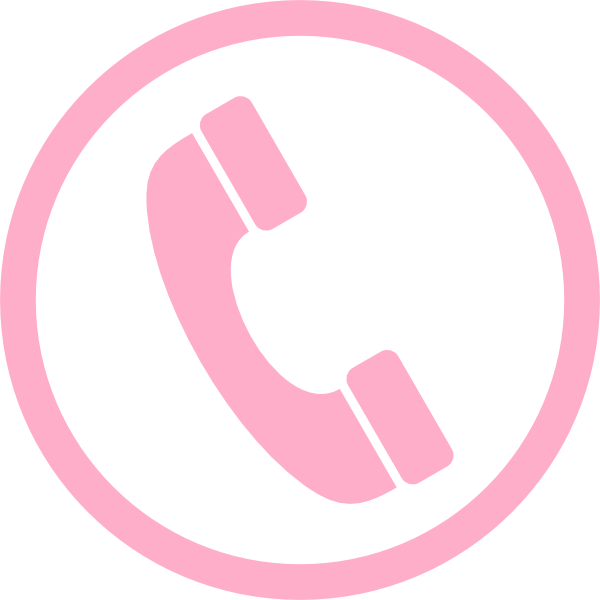 Clipart phone pink.