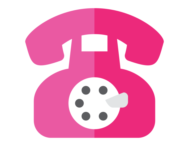 Phone clipart pink.