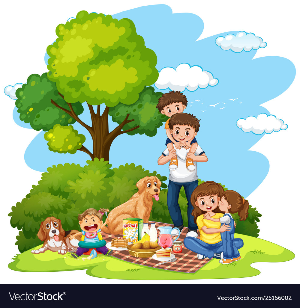 A family picnic at park